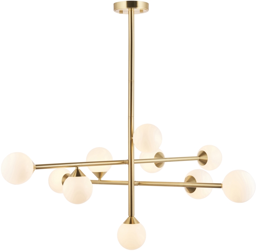 Endon 106754 - Lestenec na drogu OTIS 10xG9/5W/230V v zlati barvi