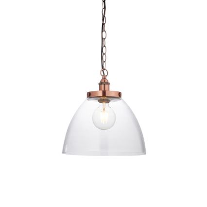 Endon 106895 - Lestenec na verigi HANSEN 1xE27/10W/230V meden