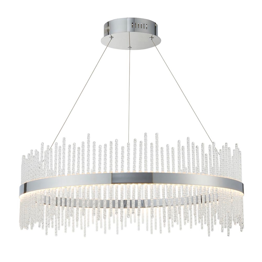Endon 107108 - LED lestenec na jekleni vrvici LED/56W/230V 3000K sijajni krom