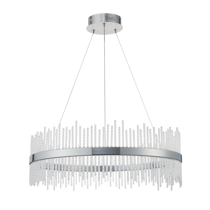 Endon 107108 - LED lestenec na jekleni vrvici LED/56W/230V 3000K sijajni krom
