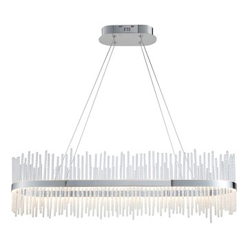 Endon 107109 - LED lestenec na jeklenem kablu LED/47W/230V 3000K sijajni krom