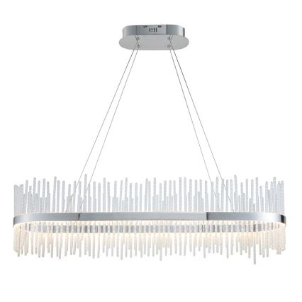 Endon 107109 - LED lestenec na jeklenem kablu LED/47W/230V 3000K sijajni krom