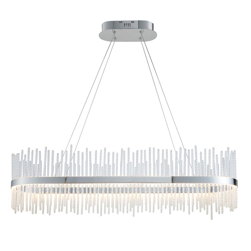 Endon 107109 - LED lestenec na jeklenem kablu LED/47W/230V 3000K sijajni krom