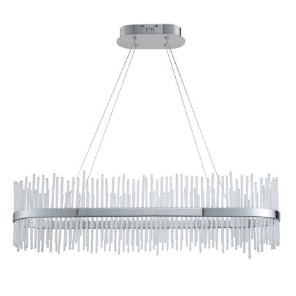 Endon 107109 - LED lestenec na jeklenem kablu LED/47W/230V 3000K sijajni krom