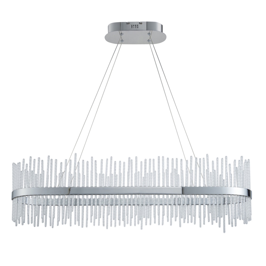 Endon 107109 - LED lestenec na jeklenem kablu LED/47W/230V 3000K sijajni krom