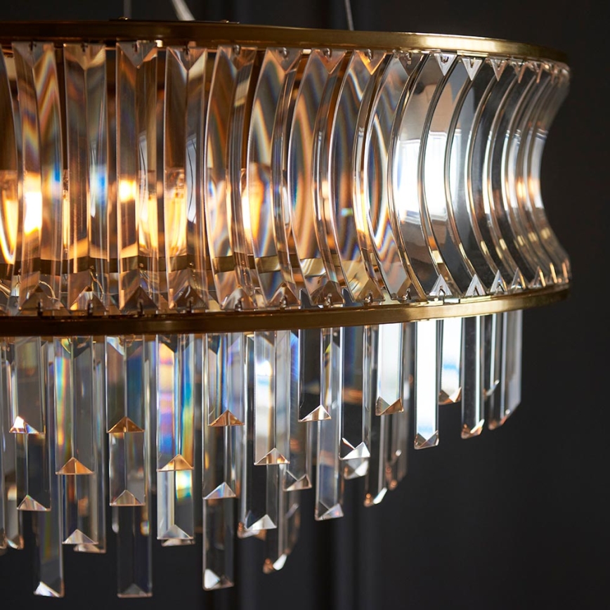 Endon 107785 - Lestenec na žici 9xE14/6W/230V, zlate barve