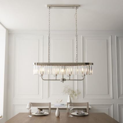 Endon 109058 - Lestenec na verigi 4xE14/6W/230V sijajni krom