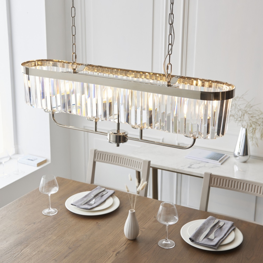 Endon 109058 - Lestenec na verigi 4xE14/6W/230V sijajni krom
