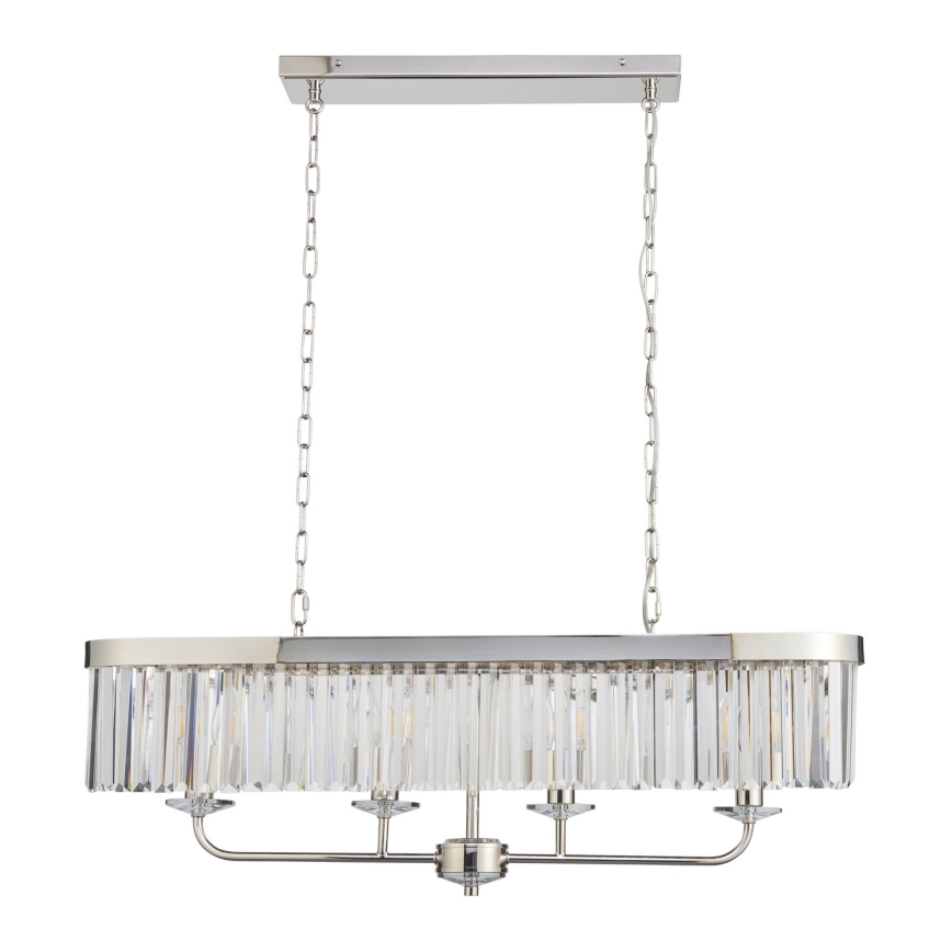 Endon 109058 - Lestenec na verigi 4xE14/6W/230V sijajni krom