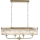 Endon 110539 - Lestenec na verigi CHESTERFIELD 4xE14/6W/230V medeninast