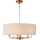 Endon 110727 - Lestenec na verigi HIGHCLERE 8xE14/6W/230V, bež/medenina, premer 70 cm