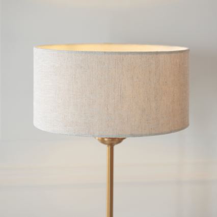 Endon 110728 - Namizna svetilka HIGHCLERE 1xE14/7W/230V, bežna/medena, premer 25 cm