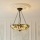 Endon 111869 - Lestenec na verigi Tiffany ASHTON 3xE27/10W/230V, premer 45 cm