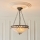 Endon 111870 - Lestenec na verigi Tiffany FARGO 3xE27/10W/230V premer 41,5 cm