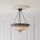 Endon 111872 - Lestenec na verigi Tiffany HUTCHINSON 3xE27/60W/230V, premer 50 cm