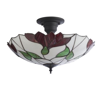 Endon 111896 - Pritrjen Tiffany lestenec BOTANICA 3xE27/10W/230V, premer 45 cm