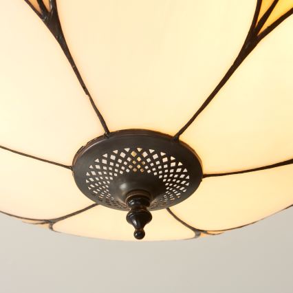 Endon 111907 - Pritrjen stropni lestenec Tiffany INGRAM 3xE27/10W/230V premer 45 cm