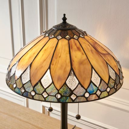 Endon 112183 - Namizna svetilka Tiffany BROOKLYN 2xE14/10W/230V premer 40 cm