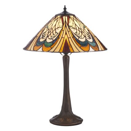 Endon 112185 - Namizna svetilka Tiffany HECTOR 1xE27/10W/230V, premer 40 cm