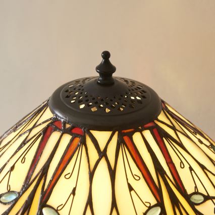 Endon 112185 - Namizna svetilka Tiffany HECTOR 1xE27/10W/230V, premer 40 cm