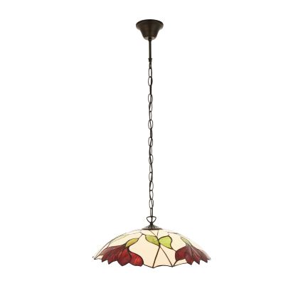 Endon 112246 - Lestenec na verigi Tiffany BOTANICA 1xE27/60W/230V, premer 45 cm