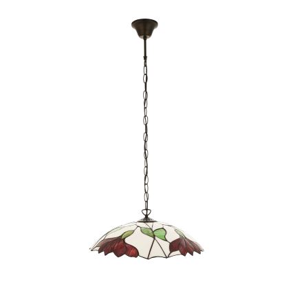 Endon 112246 - Lestenec na verigi Tiffany BOTANICA 1xE27/60W/230V, premer 45 cm