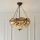 Endon 112251 - Lestenec na verigi Tiffany DRAGONFLY 3xE27/60W/230V, premer 50 cm