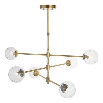 Endon 114039 - Lestenec na drogu 6xG9/3,2W/230V v zlati barvi