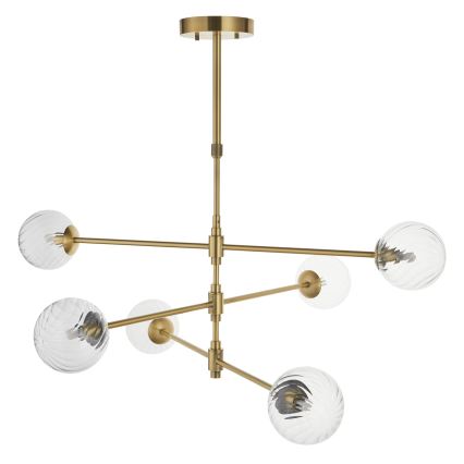 Endon 114039 - Lestenec na drogu 6xG9/3,2W/230V v zlati barvi