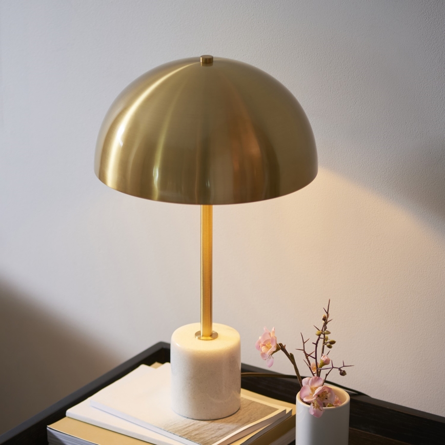 Endon 114210 - Namizna svetilka BERTOIA 1xE14/7W/230V iz medenine
