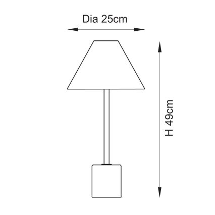 Endon 114211 - Namizna svetilka 1xE14/7W/230V bež/medenina