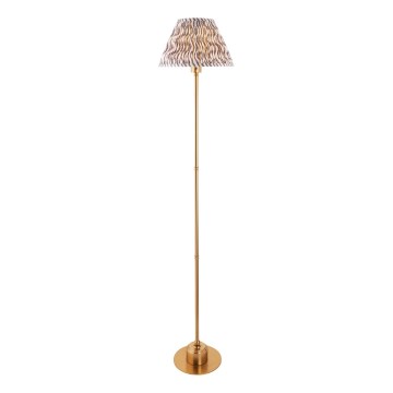 Endon 114785 - LED Zatemnitvena polnilna talna svetilka BURLEY LED/1,5W/5V medenina/siva
