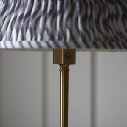 Endon 114785 - LED polnilna stoječa svetilka BURLEY z nastavljivo svetlostjo LED/1,5W/5V 3600 mAh medenina/siva