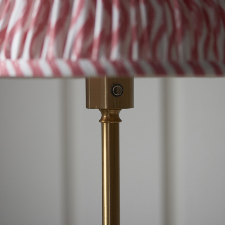 Endon 114786 - LED Zatemnitvena polnilna talna svetilka BURLEY LED/1,5W/5V medenina/roza