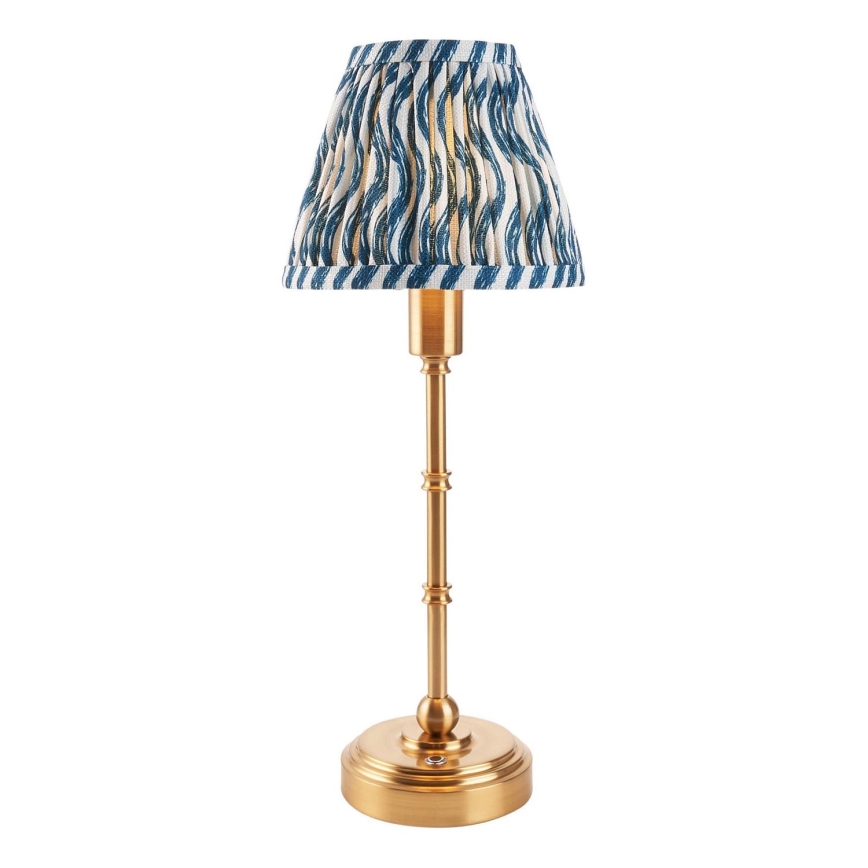 Endon 114796 - LED Zatemnitvena polnilna namizna svetilka BURLEY LED/1,5W/5V medenina/modra