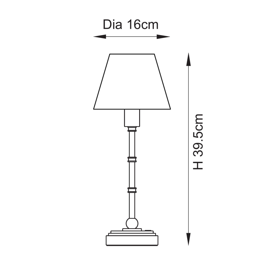 Endon 114796 - LED Zatemnitvena polnilna namizna svetilka BURLEY LED/1,5W/5V medenina/modra