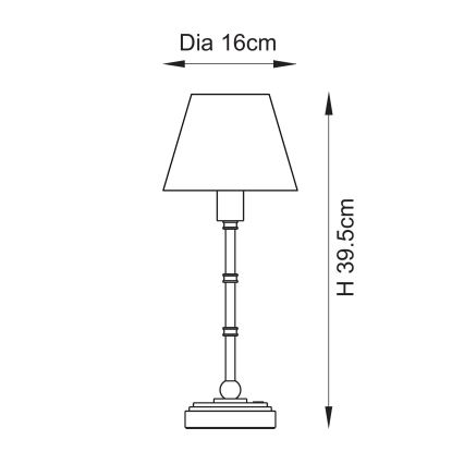 Endon 114804 - LED Zatemnitvena polnilna namizna svetilka BURLEY LED/1,5W/5V medenina/roza