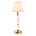 Endon 114811 - Zatemnjiva polnilna LED namizna svetilka BURLEY LED/1,5W/5V 3600 mAh mesing/bela