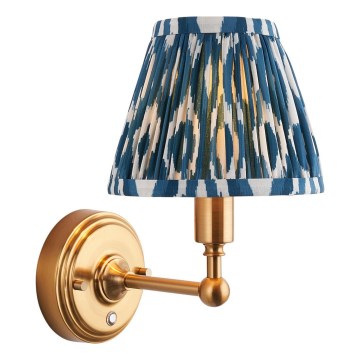 Endon 114827 - LED Zatemnitvena polnilna stenska svetilka BURLEY LED/1,5W/5V medenina/modra