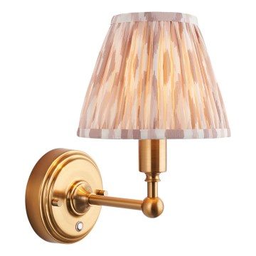 Endon 114831 - LED Zatemnitvena polnilna stenska svetilka BURLEY LED/1,5W/5V medenina/bež