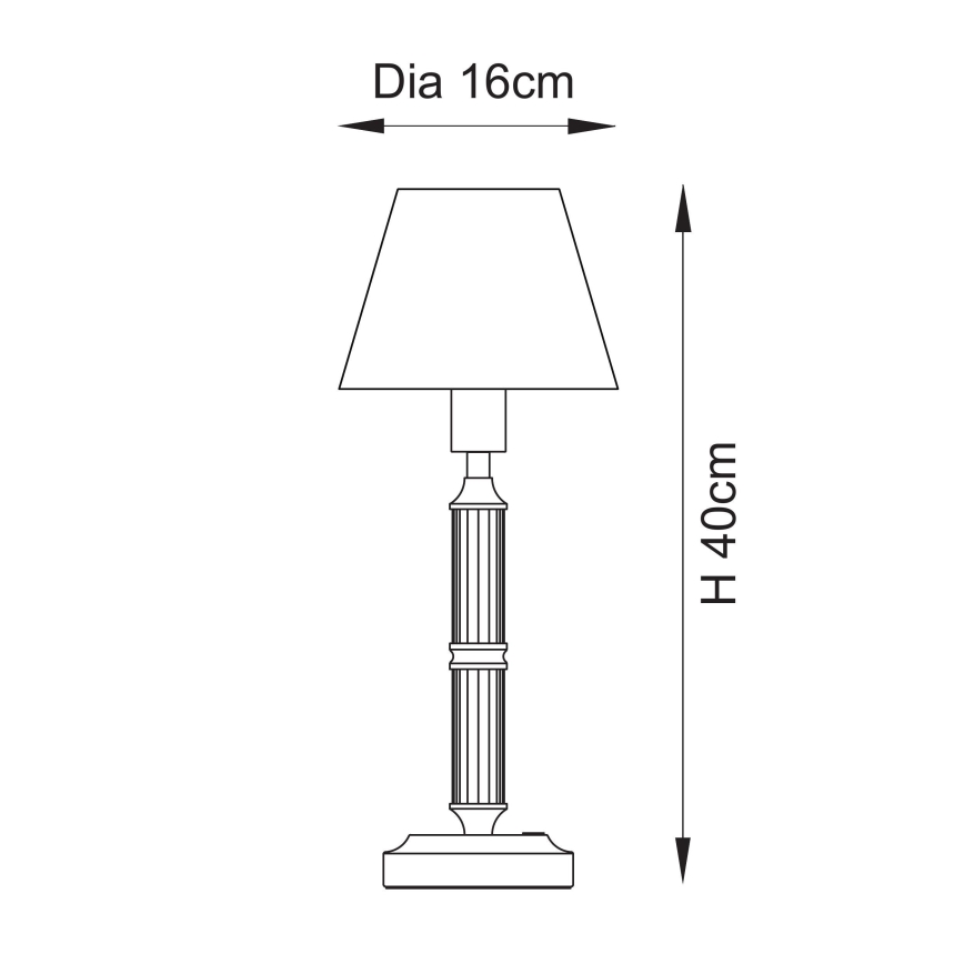 Endon 114846 - LED Zatemnitvena polnilna namizna svetilka MORTON LED/1,5W/5V 3600 mAh medenina/modra