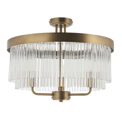 Endon 119109 - Stropni lestenec CLERMONT 3xE14/6W/230V medenina