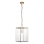 Endon 119141 - Lestenec na verigi HAMMOND 1xE27/10W/230V 21,5x21,5 cm medenina