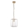 Endon 119142 - Lestenec na verigi HAMMOND 1xE27/10W/230V 17x17 cm medenina