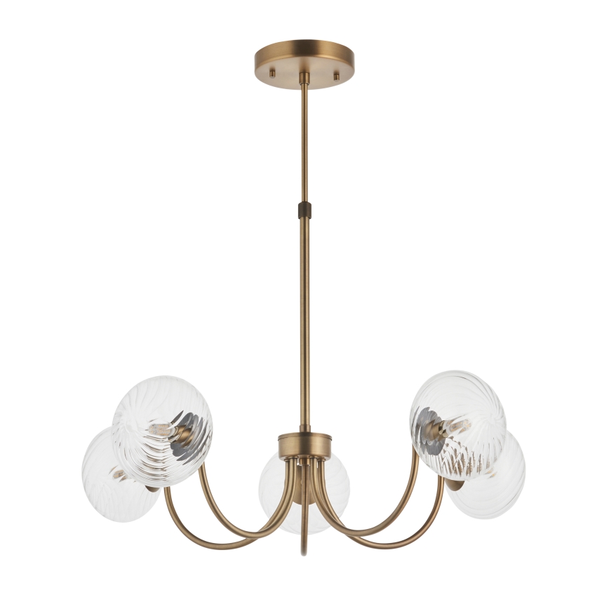 Endon 119210 - Lestenec na drogu HAGUE 5xG9/5W/230V medenina