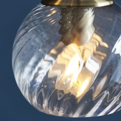 Endon 119435 - Lestenec na kablu ALLEGRA 5xE14/7W/230V medenina