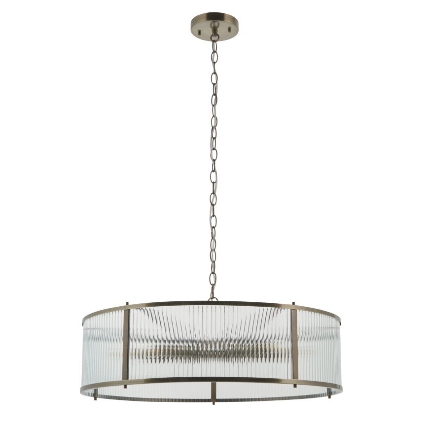 Endon 119455 - Lestenec na verigi RIDGETON 8xE14/7W/230V mesing