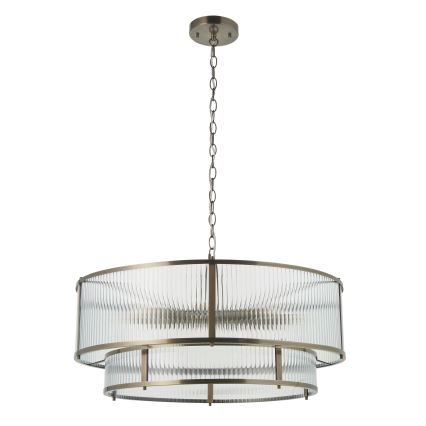 Endon 119456 - Lestenec na verigi RIDGETON 8xE14/7W/230V matiran krom