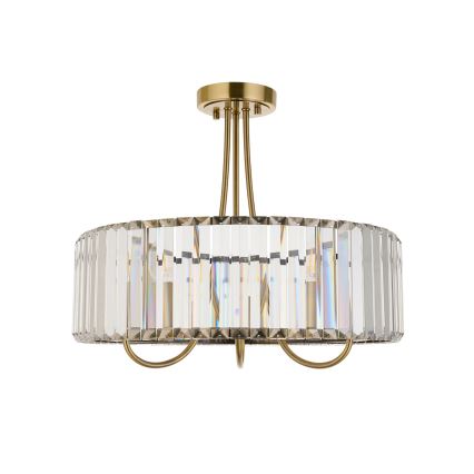 Endon 119609 - Lestenec VISCONTI na drogu 3xE14/6W/230V medenina