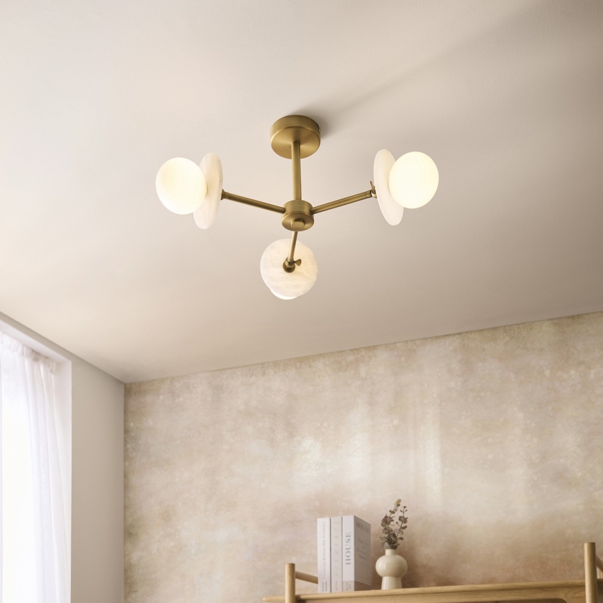 Endon 120036 - Stropni lestenec na drogu CERCHIO 3xG9/5W/230V medenina